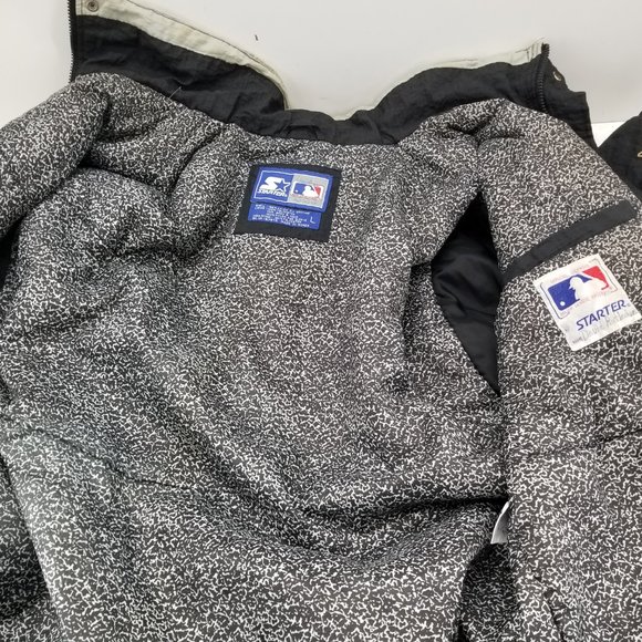 VINTAGE STARTER CHICAGO WHITE SOX PULLOVER  JACKET WITH HOOD SIZE L - Picture 9 of 10